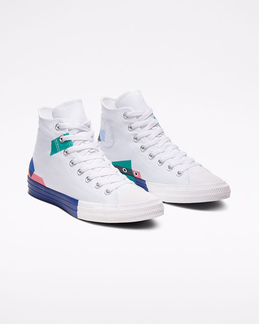 Women's Converse Chuck Taylor All Star Space Racer High Top High Top Shoes White / Blue / Red | AU C6380M